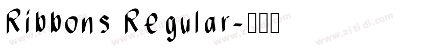 Ribbons Regular字体转换